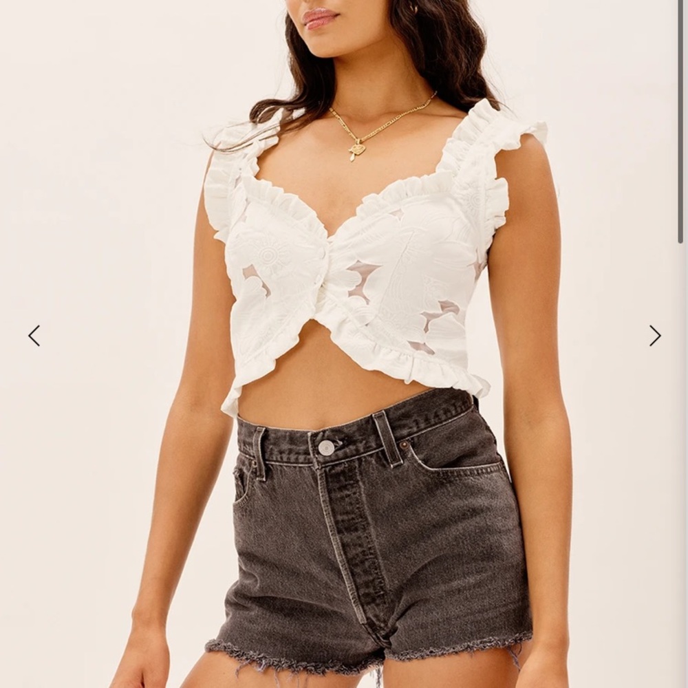 For love and lemons Evelyn crop top